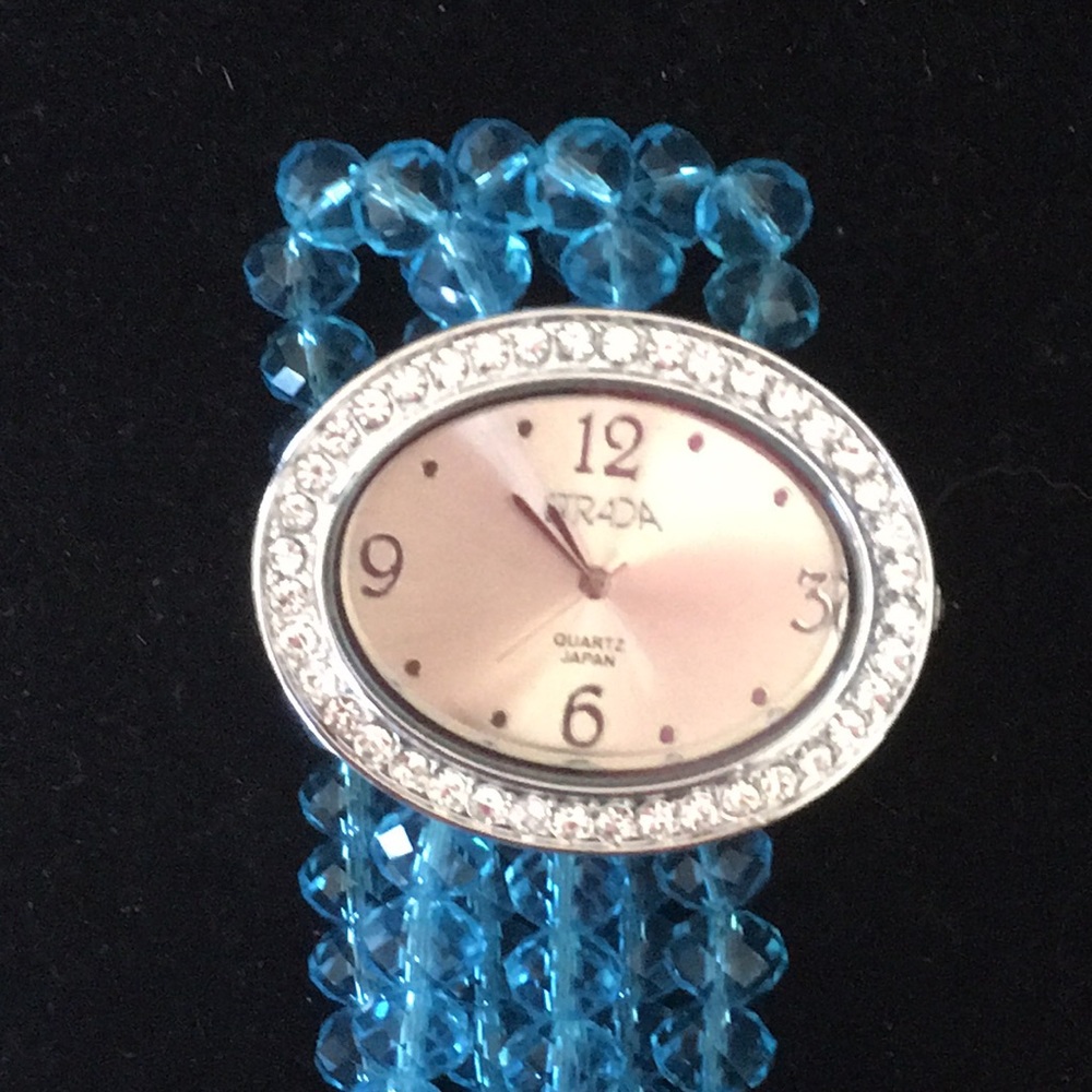 Strada crystal stretchy large face watch - Picture 3 of 4